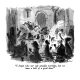 "I forget who our cult actually worships, but we have a hell of a good time." - New Yorker Cartoon Premium Giclee Print by James Stevenson