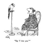 "Say 'I love you.' " - New Yorker Cartoon Premium Giclee Print by William Steig