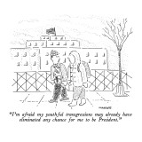 "I'm afraid my youthful transgressions may already have eliminated any cha…" - New Yorker Cartoon Premium Giclee Print by Robert Mankoff