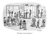 "This place reeks of education." - New Yorker Cartoon Premium Giclee Print by Liza Donnelly