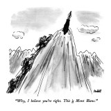 "Why, I believe you're right.  This is Mont Blanc." - New Yorker Cartoon Premium Giclee Print by Frank Modell