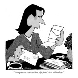 "Your generous contribution helps fund these solicitations." - New Yorker Cartoon Premium Giclee Print by William Haefeli