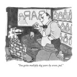 "You gotta multiply dog years by seven, pal." - New Yorker Cartoon Premium Giclee Print by Gahan Wilson