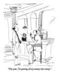 "This year, I'm putting all my money into money." - New Yorker Cartoon Premium Giclee Print by Richard Cline