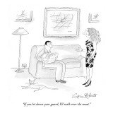 "If you let down your guard, I'll walk over the moat." - New Yorker Cartoon Premium Giclee Print by Victoria Roberts