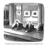 "I usually wake up screaming at six-thirty, and I'm in my office by nine." - New Yorker Cartoon Premium Giclee Print by Frank Cotham