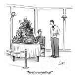 "How's everything?" - New Yorker Cartoon Premium Giclee Print by Tom Cheney