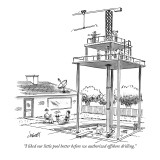 "I liked our little pool better before we authorized offshore drilling." - New Yorker Cartoon Premium Giclee Print by Tom Cheney