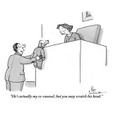 "He's actually my co-counsel, but you may scratch his head." - New Yorker Cartoon Premium Giclee Print by Leo Cullum