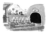 Tunnel of Safety - New Yorker Cartoon Premium Giclee Print by Warren Miller