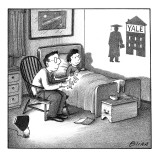 Yale shadow - New Yorker Cartoon Premium Giclee Print by Harry Bliss