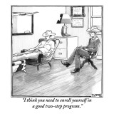 "I think you need to enroll yourself in a good two-step program." - New Yorker Cartoon Premium Giclee Print by Matthew Diffee