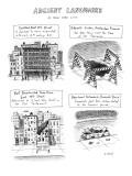 Ancient Landmarks of New York City - New Yorker Cartoon Premium Giclee Print by Roz Chast