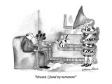 "Howard, I found my instrument!" - New Yorker Cartoon Premium Giclee Print by Victoria Roberts