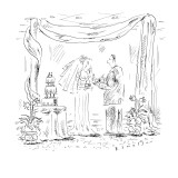 "Your piece is bigger!" - New Yorker Cartoon Premium Giclee Print by Barbara Smaller