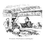 "It's macaroni. We call it pasta as a marketing ploy." - New Yorker Cartoon Premium Giclee Print by Robert Weber
