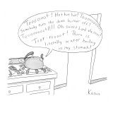 Tea kettle is screaming in agony. - New Yorker Cartoon Premium Giclee Print by Zachary Kanin