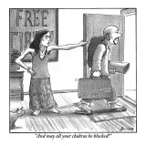 "And may all your chakras be blocked!" - New Yorker Cartoon Premium Giclee Print by Harry Bliss