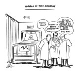 "Annals of Post-Literacy". - New Yorker Cartoon Premium Giclee Print by Ed Fisher