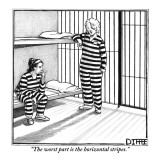"The worst part is the horizontal stripes." - New Yorker Cartoon Premium Giclee Print by Matthew Diffee