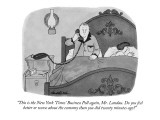 "This is the New York 'Times'Business Poll again, Mr. Landau.  Do you feel…" - New Yorker Cartoon Premium Giclee Print by J.B. Handelsman