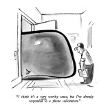 "I think it's a very worthy cause, but I've already responded to a phone s…" - New Yorker Cartoon Premium Giclee Print by Lee Lorenz