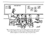 "But is showing you this toy and telling about it the whole story?  Let's …" - New Yorker Cartoon Premium Giclee Print by Tom Cheney