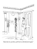 "If you leave me, you know, you'll never see this kind of rent again." - New Yorker Cartoon Premium Giclee Print by Richard Cline