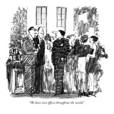 "We have two offices throughout the world." - New Yorker Cartoon Premium Giclee Print by Robert Weber