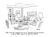 "Who could have imagined that such a wonderful recipe for brownies would b…" - New Yorker Cartoon Premium Giclee Print by Jack Ziegler