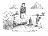 "It all depends on how you define 'chop.'" - New Yorker Cartoon Premium Giclee Print by Tom Cheney