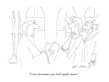 "I now pronounce you both legally insane." - New Yorker Cartoon Premium Giclee Print by Ed Arno