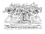 'The Temptation of Alan Greenspan' - New Yorker Cartoon Premium Giclee Print by Lee Lorenz