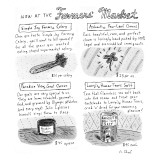 "Now at the Farmer's Market" Four products shown, each extremely pretentio…" - New Yorker Cartoon Premium Giclee Print by Roz Chast