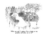"Who can say?  I suppose I'm as happy as my portfolio will allow me to be." - New Yorker Cartoon Premium Giclee Print by Mischa Richter