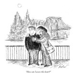 "How can I access this heart?" - New Yorker Cartoon Premium Giclee Print by Edward Koren