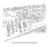 "I can remember when this was all farmland." - New Yorker Cartoon Premium Giclee Print by Paul Noth