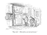 "Hey, look—Mom left us an internal memo." - New Yorker Cartoon Premium Giclee Print by Edward Koren