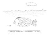 Way Too Genetically Engineered Chicken - New Yorker Cartoon Premium Giclee Print by Robert Mankoff