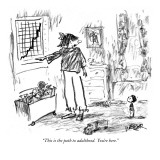 "This is the path to adulthood.  You're here." - New Yorker Cartoon Premium Giclee Print by Robert Weber