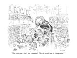 "Hey, you guys, don't you remember?  The big word here is 'compromise.' " - New Yorker Cartoon Premium Giclee Print by Edward Koren