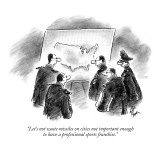 "Let's not waste missiles on cities not important enough to have a profess…" - New Yorker Cartoon Premium Giclee Print by Frank Cotham