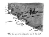 "They have very strict anti-pollution laws in this state." - New Yorker Cartoon Premium Giclee Print by Mischa Richter