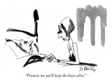 "Promise me you'll keep the buzz alive." - New Yorker Cartoon Premium Giclee Print by Donald Reilly