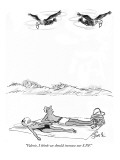"Valerie, I think we should increase our S.P.F." - New Yorker Cartoon Premium Giclee Print by Edward Frascino