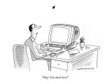 "Hey! Get back here!" - New Yorker Cartoon Premium Giclee Print by Mick Stevens