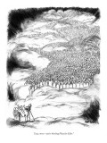 "Lucy, move—you're blocking Pliny the Elder." - New Yorker Cartoon Premium Giclee Print by Robert Weber