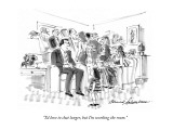 "I'd love to chat longer, but I'm working the room." - New Yorker Cartoon Premium Giclee Print by Bernard Schoenbaum