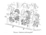 "Ewww—Cabernet with tuna fish?" - New Yorker Cartoon Premium Giclee Print by Danny Shanahan