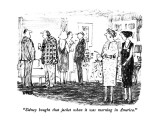 "Sidney bought that jacket when it was morning in America." - New Yorker Cartoon Premium Giclee Print by Robert Weber